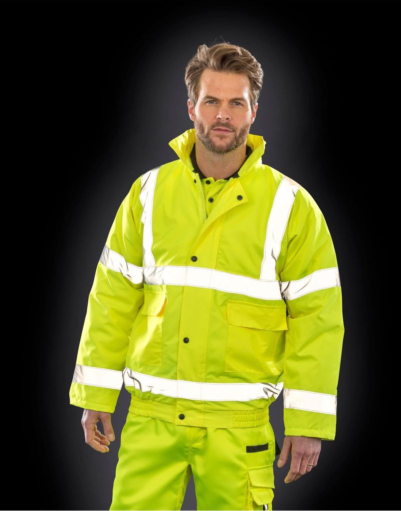 SAFE-GUARD by Result - Blousonjacke Signalkleidung für Herren - Winter BC5563 (4XL) (Orange)