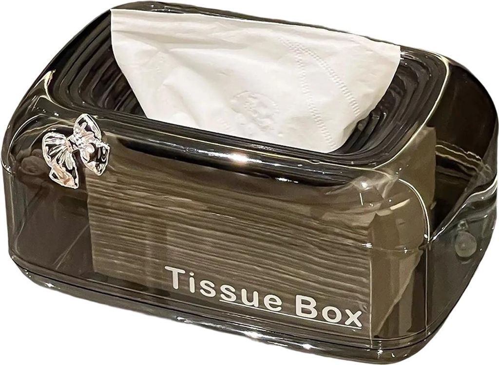 Rechteckige Taschentuchbox-Abdeckung mit sinkendem Design, stilvoller Taschentuchbox-Halter mit sinkendem Design für Kommode, Badezimmer-Dekor