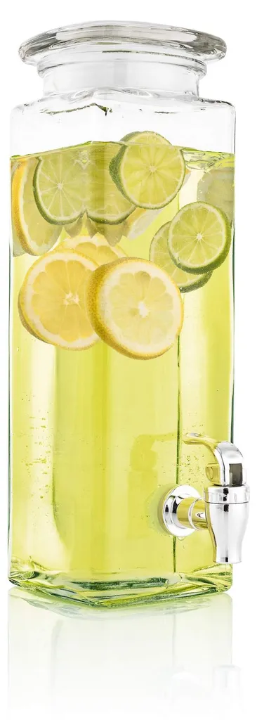 Distributeur de Limonade 2,5L en Verre pour Fêtes et Anniversaires