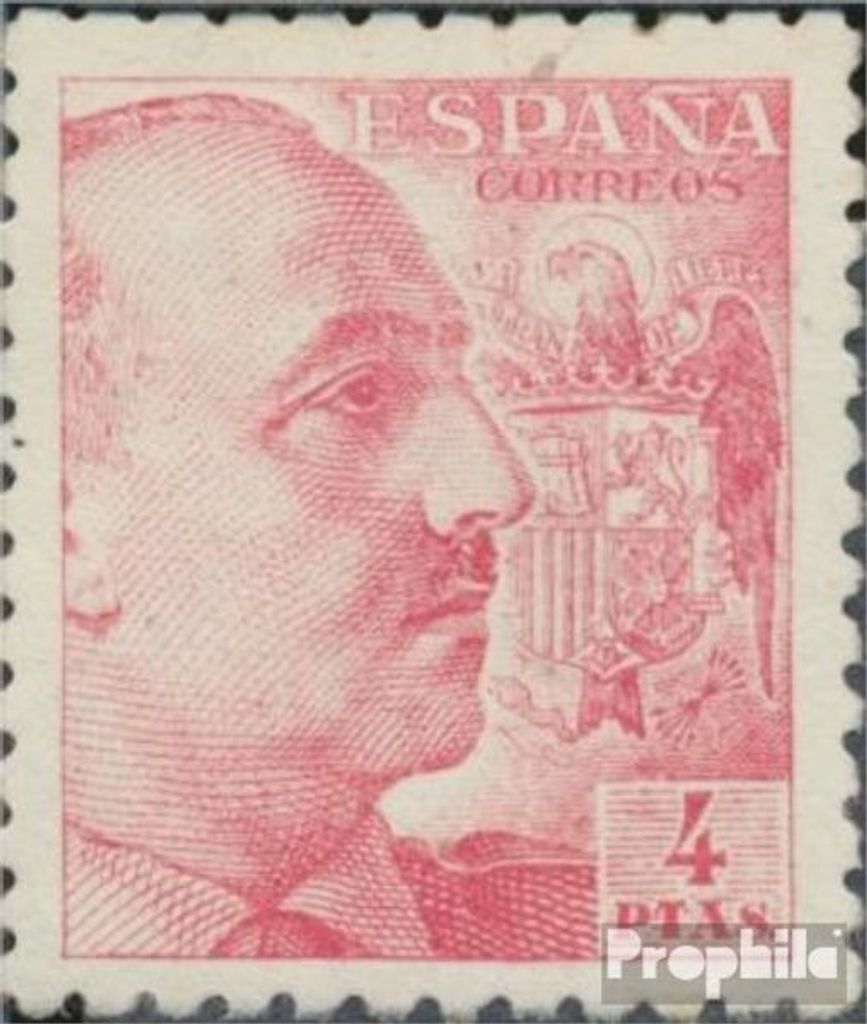 Briefmarken Spanien 1939 Mi 855A postfrisch Franco
