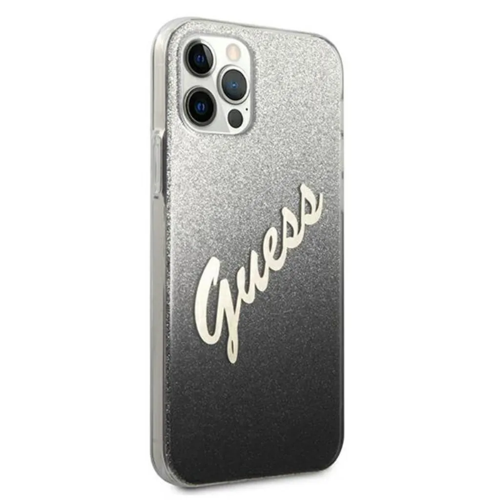 Guess Cover iPhone 12 Pro Max Nera Glitter Gradient - Chic & Safe - 4