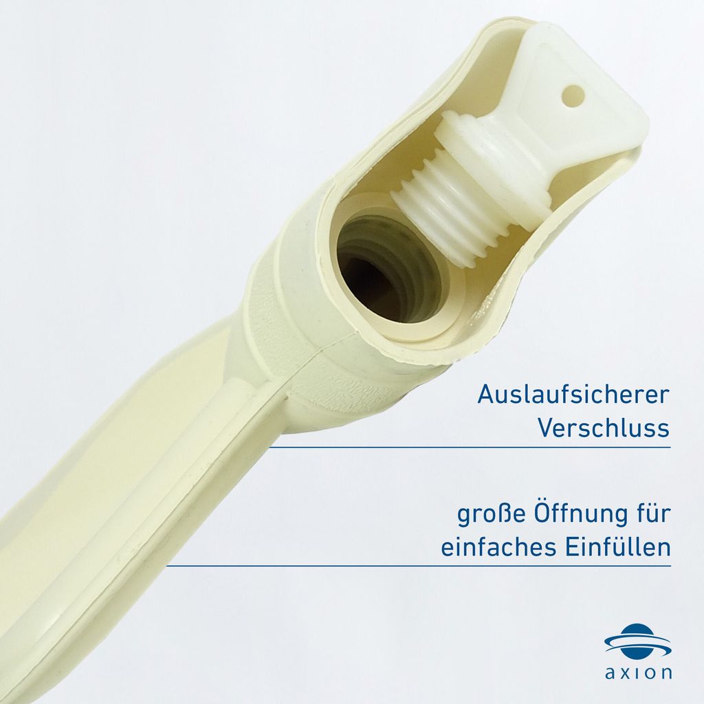 axion® Wärmflasche mit Bezug, Farbe anthrazit / weiß, 33 x Produktbild 4