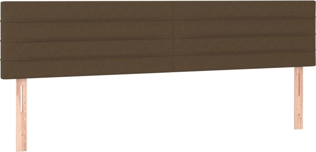 Kopfteile Dunkelbraun 180x5x78/88 cm Stoff