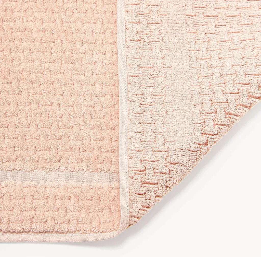 Westwing Niam Tappeto Bagno Rosa Cotone 1000g Luxury Antiscivolo - 4