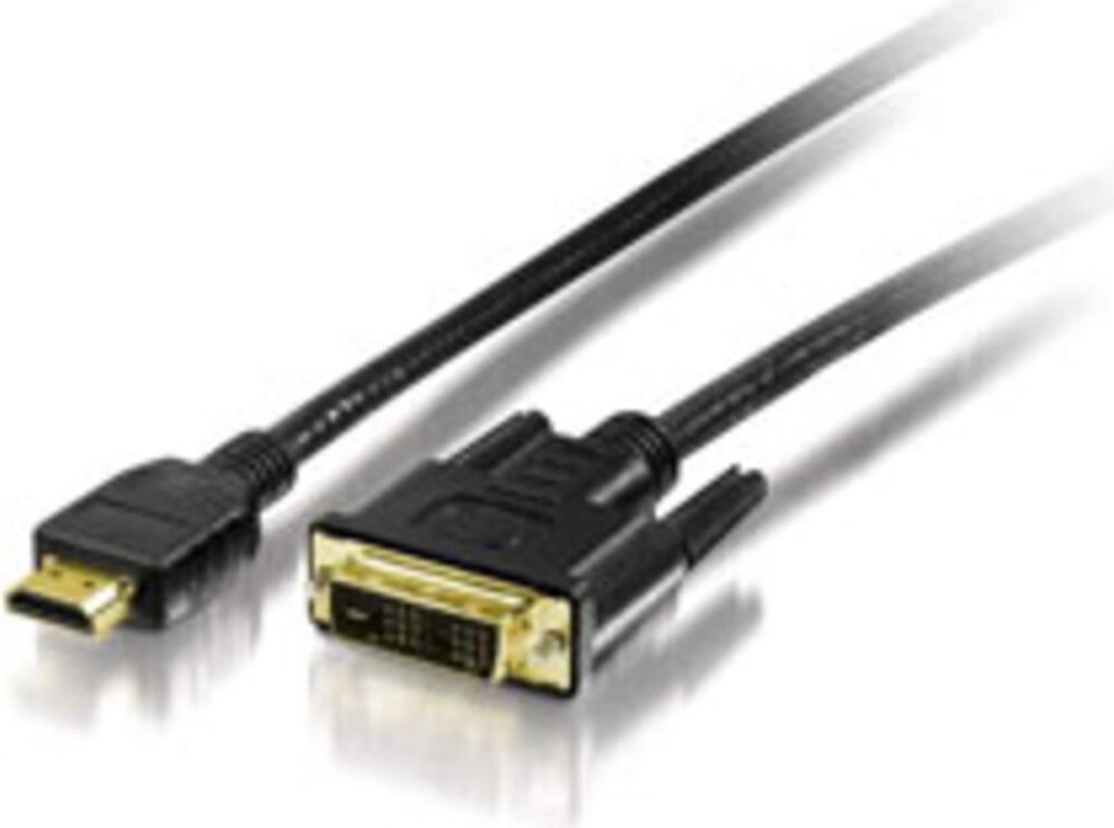 equip life 119322 HDMI/DVI Videokabel für Audio-/Video-Gerät - 2 m - ja - 1 x HDMI Stecker Digital Audio/Video - 1 x DVI-D Stecker Digital Video ...