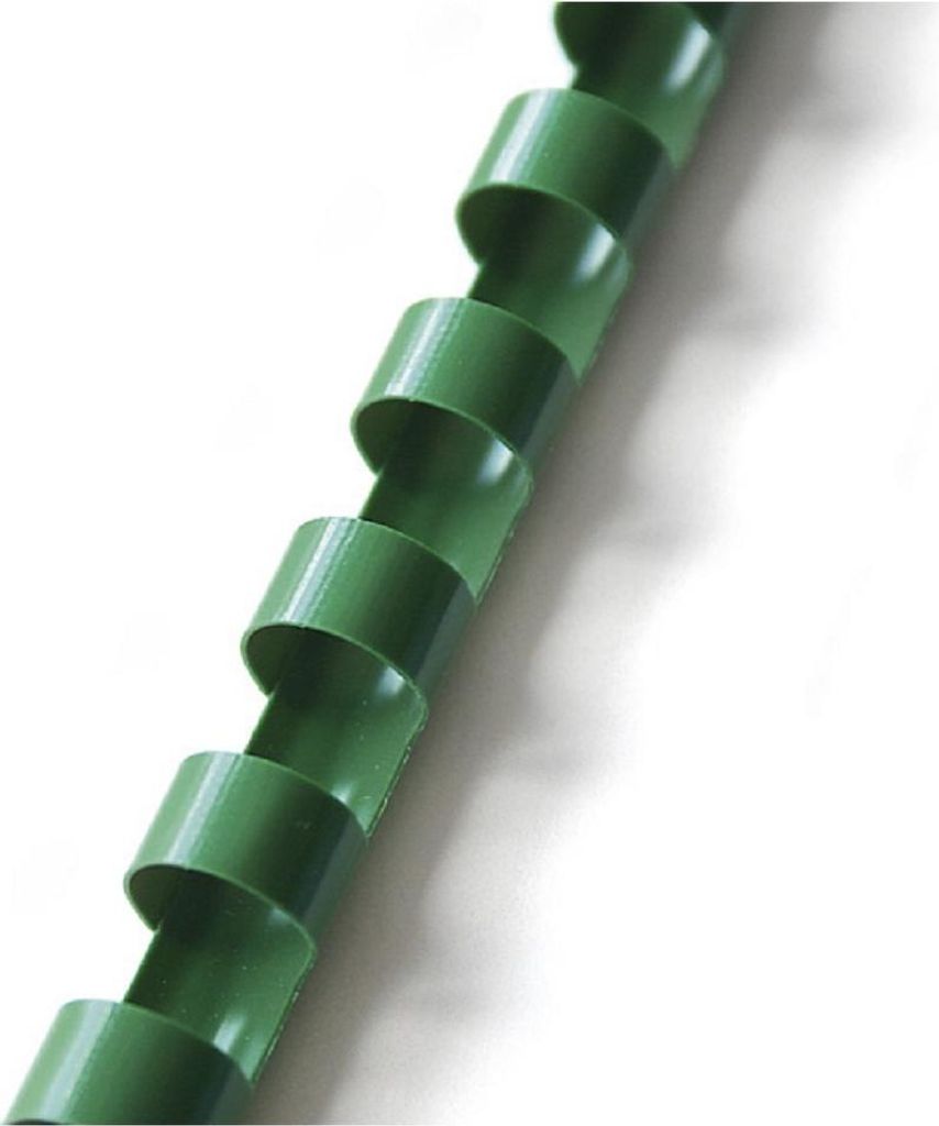 Anello dorsale in plastica 8 mm verde Immagine del prodotto 