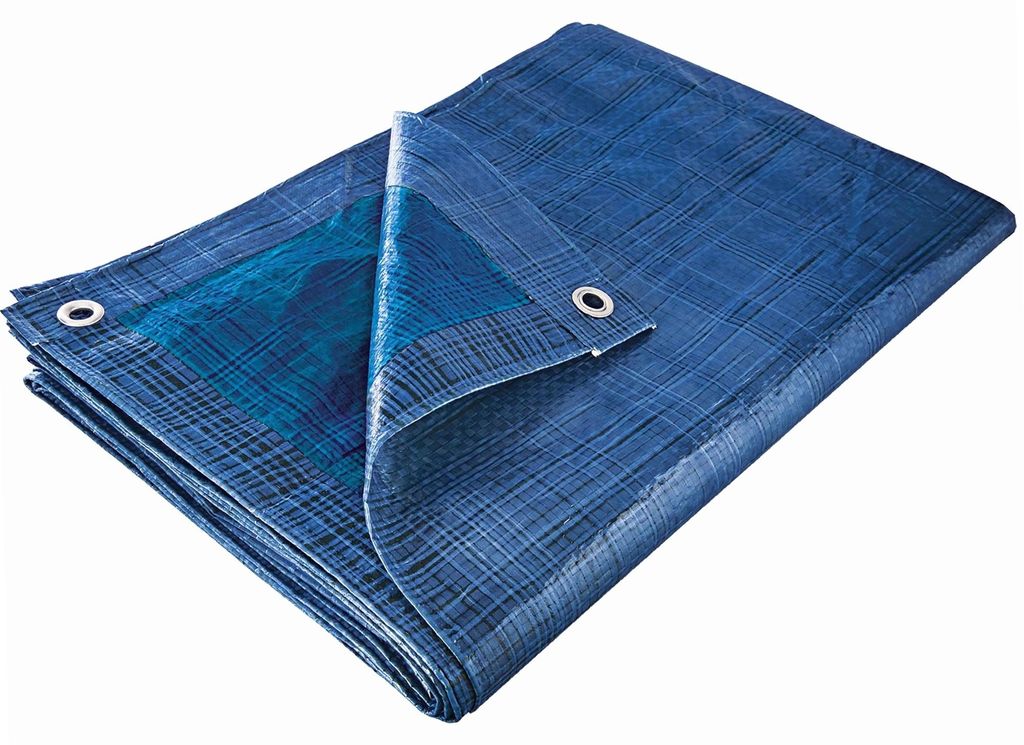 Foglio di copertura 10x15m 70g STANDARD blu argento Immagine del prodotto 