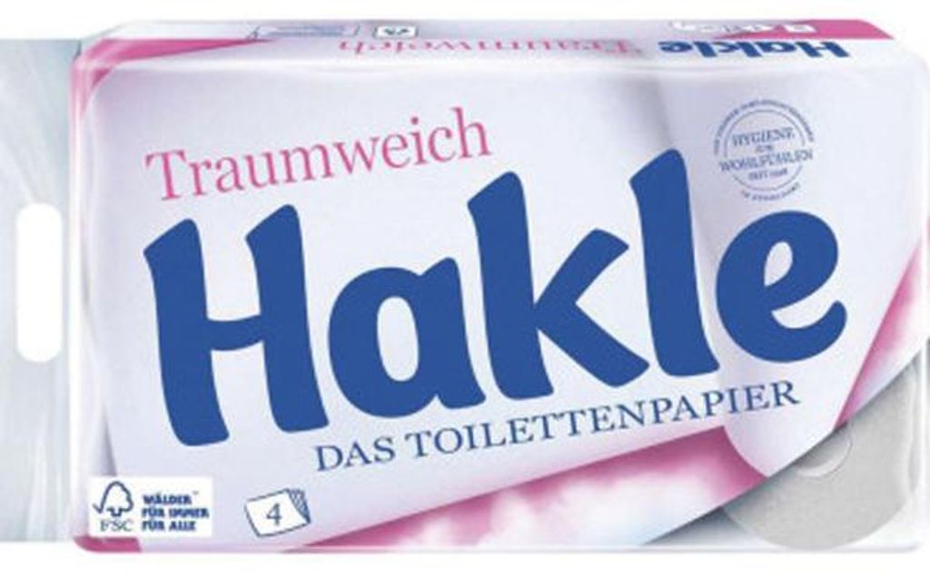 HAKLE Toilettenpapier 4-lagig 8x130 Blatt Produktbild 