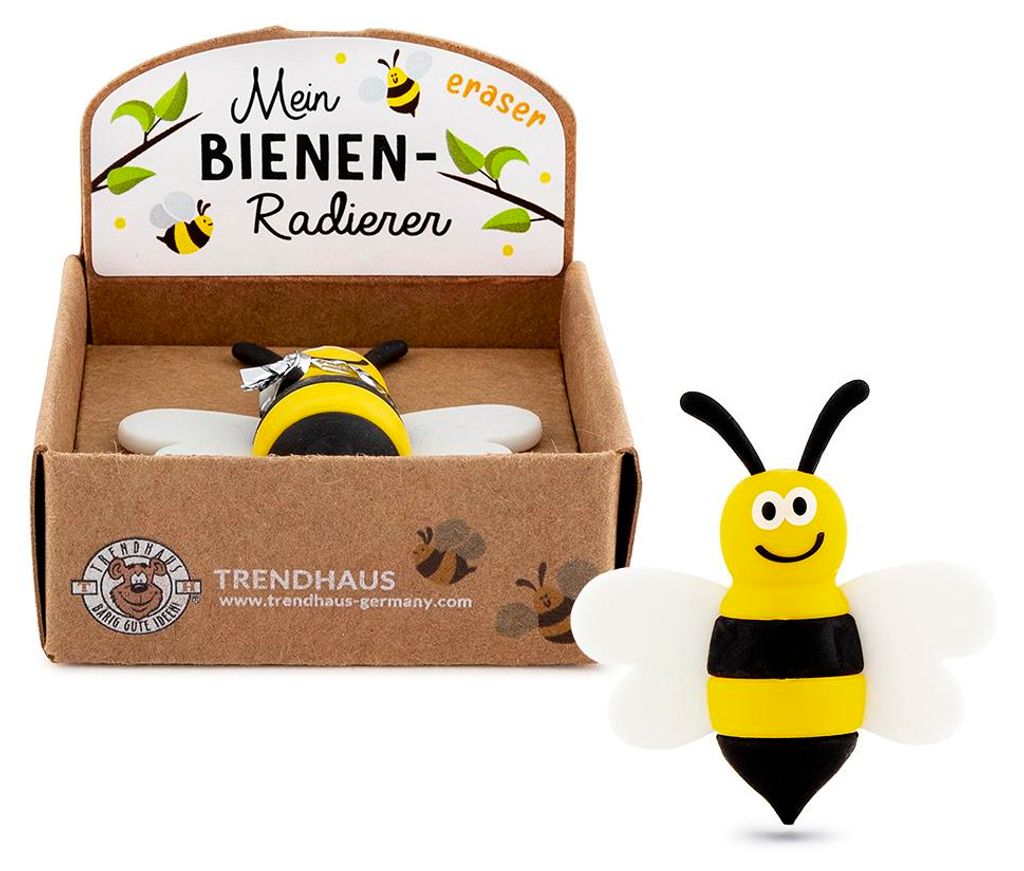 TRENDHAUS MEINE BIENENFREUNDE Figuren Radierer Biene Produktbild 