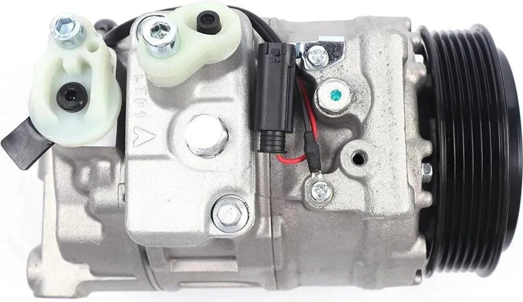 Compresseur climatisation auto argent embrayage haute pression 12V - 6