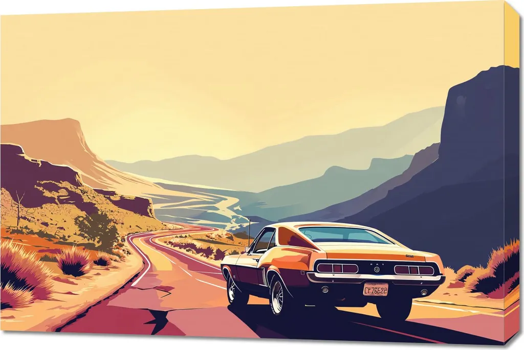 Quadro Canvas Tramonto 90x60 | Stampa Paesaggio Natura su Tela