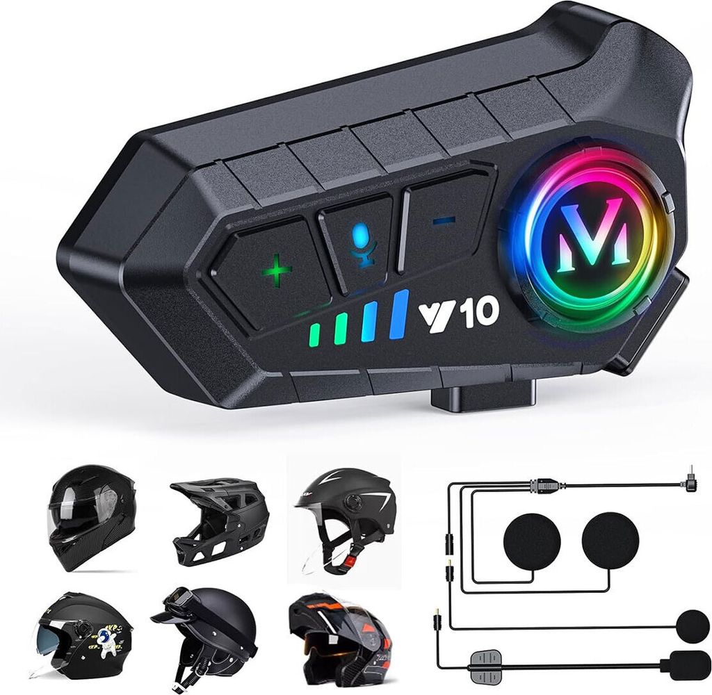 Motorradhelm Bluetooth-Headset, drahtloses Produktbild 