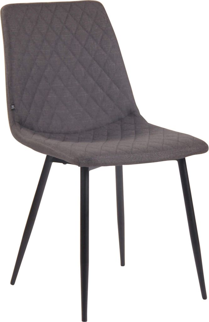 CLP Stuhl Telde Stoff mit Metallgestell,dunkelgrau