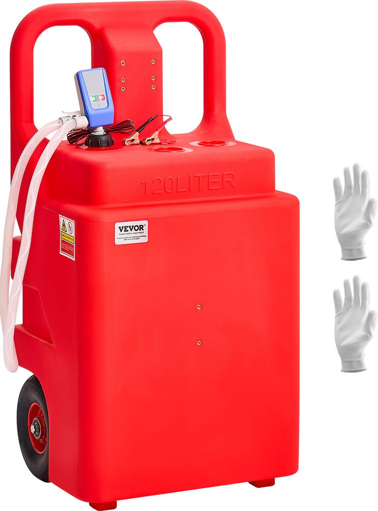 VEVOR palivový vozík, nádrž 121 l s elektrickým čerpadlom Obrázok produktu 