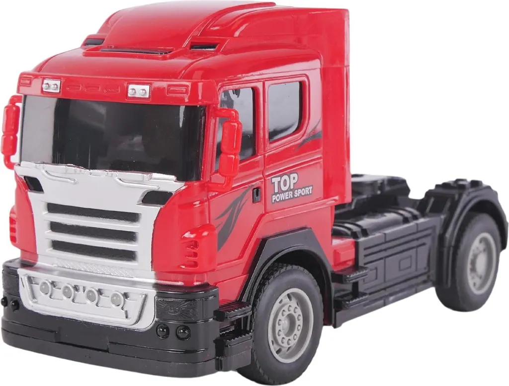 Camion télécommandé multifonction avec 3 véhicules de course de 30 cm