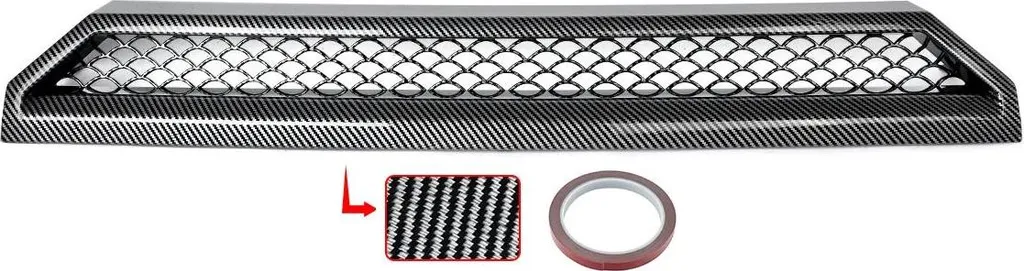 Grille avant style G63 look carbone ultra résistante en plastique ABS