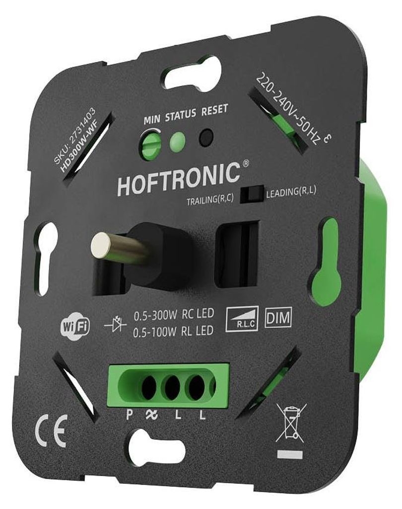 HOFTRONIC WLAN LED-Drehdimmer 0,5-300W Phasenanschnitt und -abschnitt