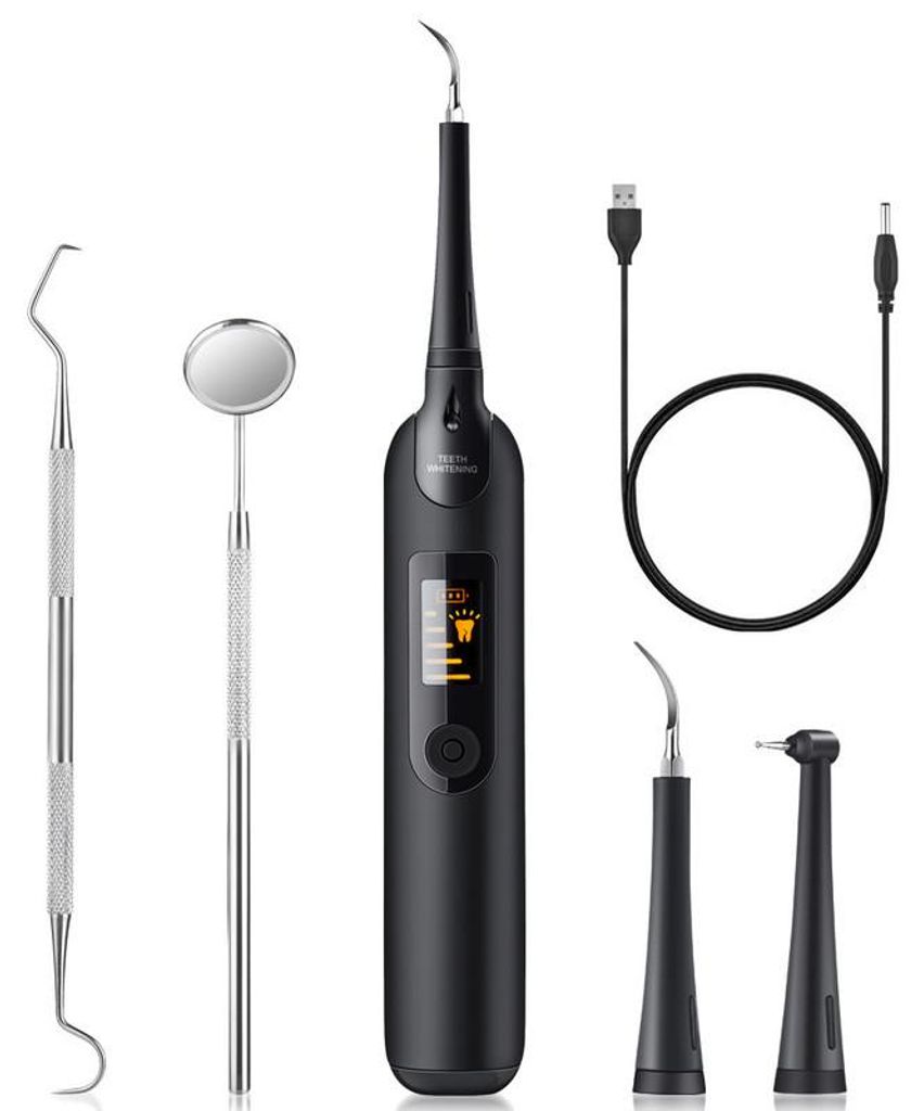 Elektrisches Zahnreinigungsgerät 11000 Vibrationen LED Licht 5 Stufen IPX6 wiederaufladbar 250mAh kabelloser Zahnsteinentferner für Zuhause