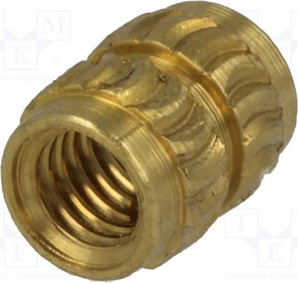 10x Gewindeeinsatz M3 Messing BN: 1934 1429841 Gewindeeinlagen ohne Beschichtung