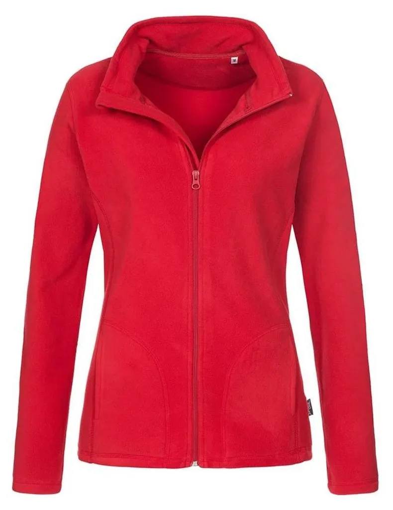 Absolute Apparel Aktiv LT858 Polaire Rouge Écarlate à Zip pour Femmes