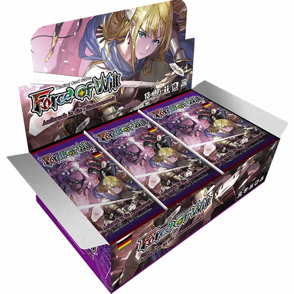 Diverse Force of Will - Aufbruch in die Dämonenwelt - Booster Display (DE)