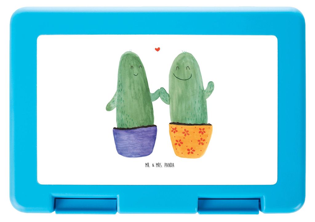 Mr. & Mrs. Panda Lunchbox Kaktus Liebe - Weiß - Geschenk, Kakteen, Love, Pausenbox, Hochzeit, Trennung, Paar, Vorratsdose, Snackbox, Pärchen, Ben...