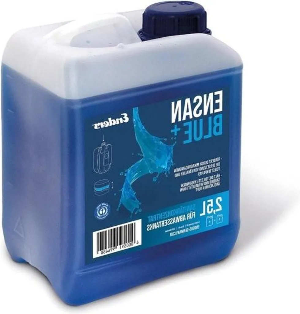 Réservoir d'Eaux Usées : Liquide ENSAN BLUE+ 2,5 L spécial Camping