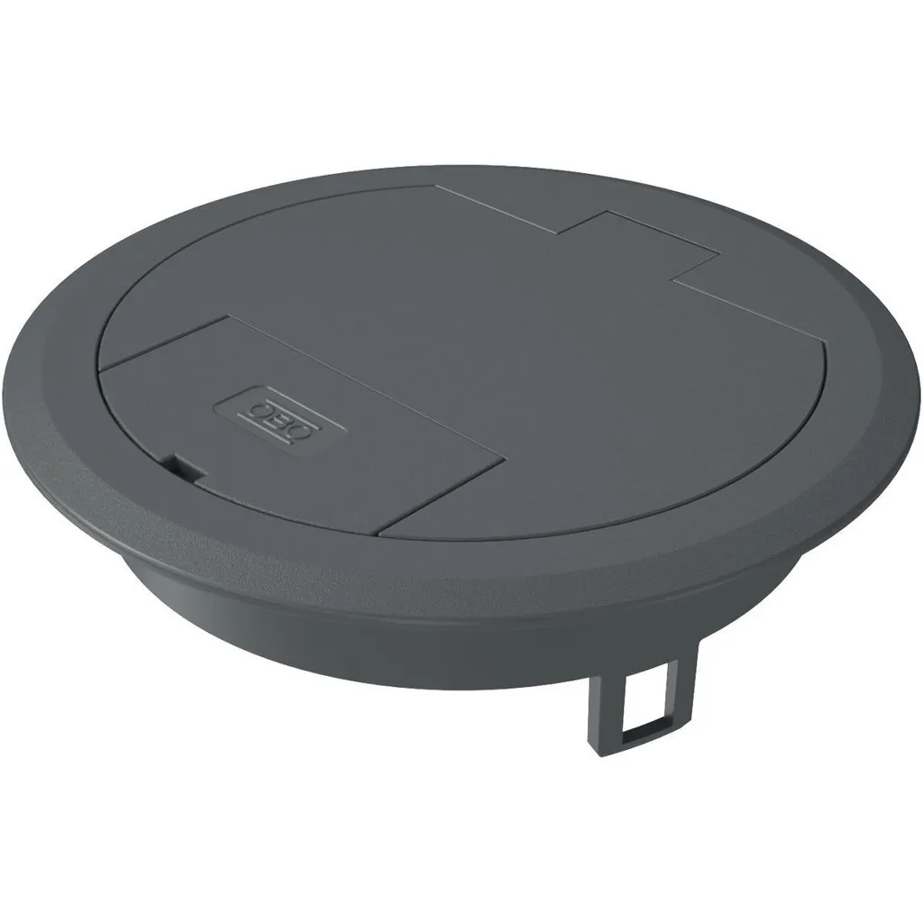 Insert de prise de sol OBO RAL9011 en polyamide noir pour boîtier PA