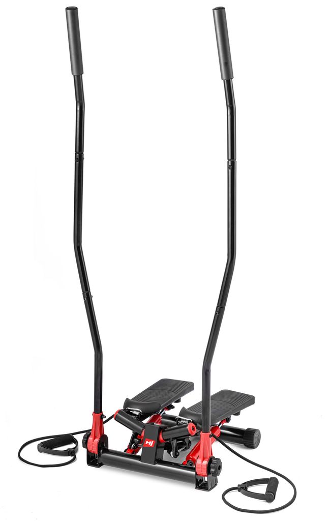 Swing Side Stepper Twister mit Computer und Expander Fitnessgerät Heimtrainer DE 