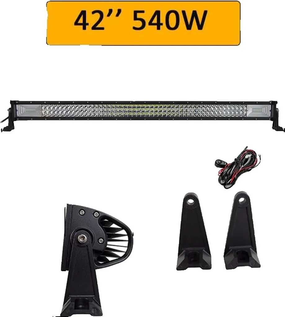 Striscia luminosa a LED, opzioni 270W/405W/540W/675W, impermeabile IP67, 540W con cablaggio