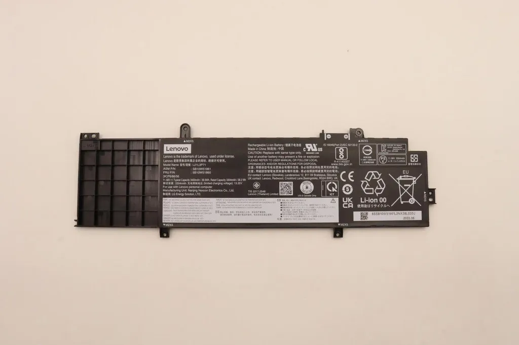 Batterie Interne Lenovo 5B10W51860 d'Origine 3 Cellules 39.3Wh 11.4V