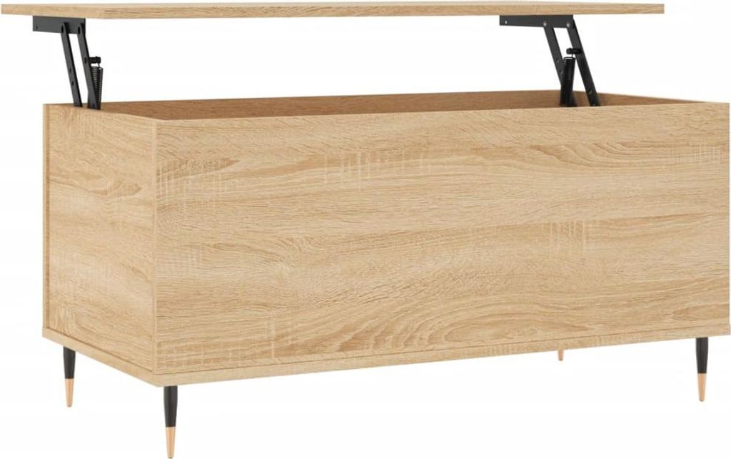vidaXL Couchtisch Sonoma-Eiche 90x44,5x45 cm Holzwerkstoff