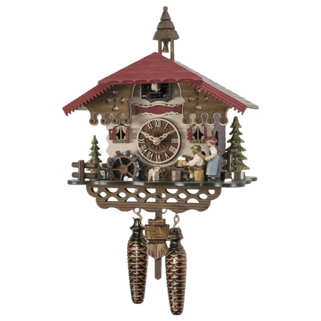 Horloge Murale Coucou pour Décoration Rustique Salon et Chalet Modèle 45015