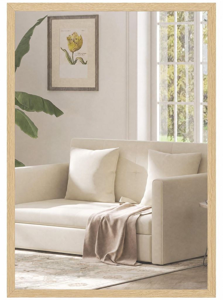 HOMCOM Wandspiegel, 40 x 60 cm, Rechthoekige spiegel voor Productafbeelding 