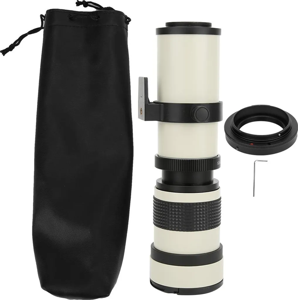 Téléobjectif 420-800mm Zoom Blanc pour Photographie Animalière EF-S