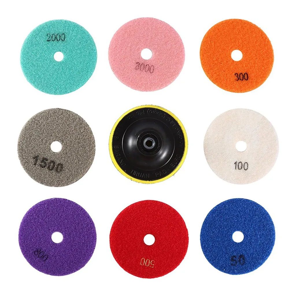 Disques de ponçage pour polir plan de travail en quartz et marbre noir