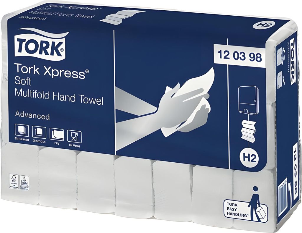 Ručníky Tork papírové skládané Xpress Advanced Soft bílá H2 Image du produit 