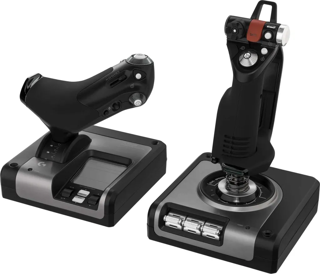 Logitech G Saitek X52 Pro Flight System Manette de Simulation PC Noir - 9
