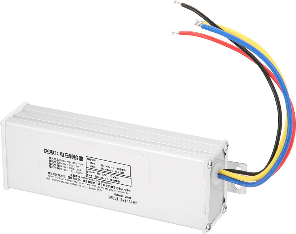 36?72V zu 12V 20A 240W DC Konverter Adapter Spannungswandler
