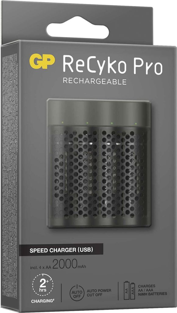 GP Nabíječka baterií Speed M451 + 4× AA ReCyko Pro, B53455 Obrázek produktu 12