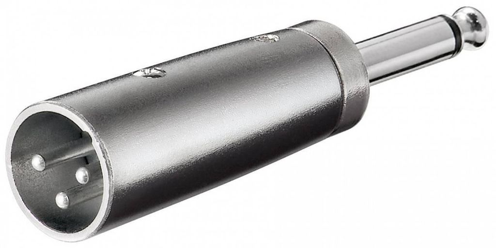 Goobay 27452, XLR, 6.35 mm, Srebrny Zdjęcie produktu 