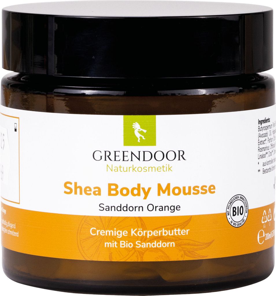 GREENDOOR Shea Body Mousse Sanddorn Orange