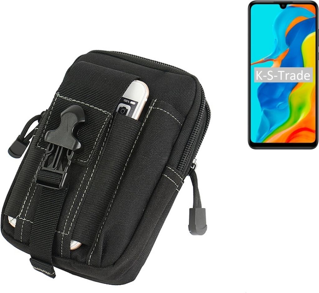 K-S-Trade Gürtel Tasche kompatibel mit Huawei P30 lite New Edition Gürteltasche Holster Schutz Hülle Handy Hülle Smartphone outdoor Handy-Hülle