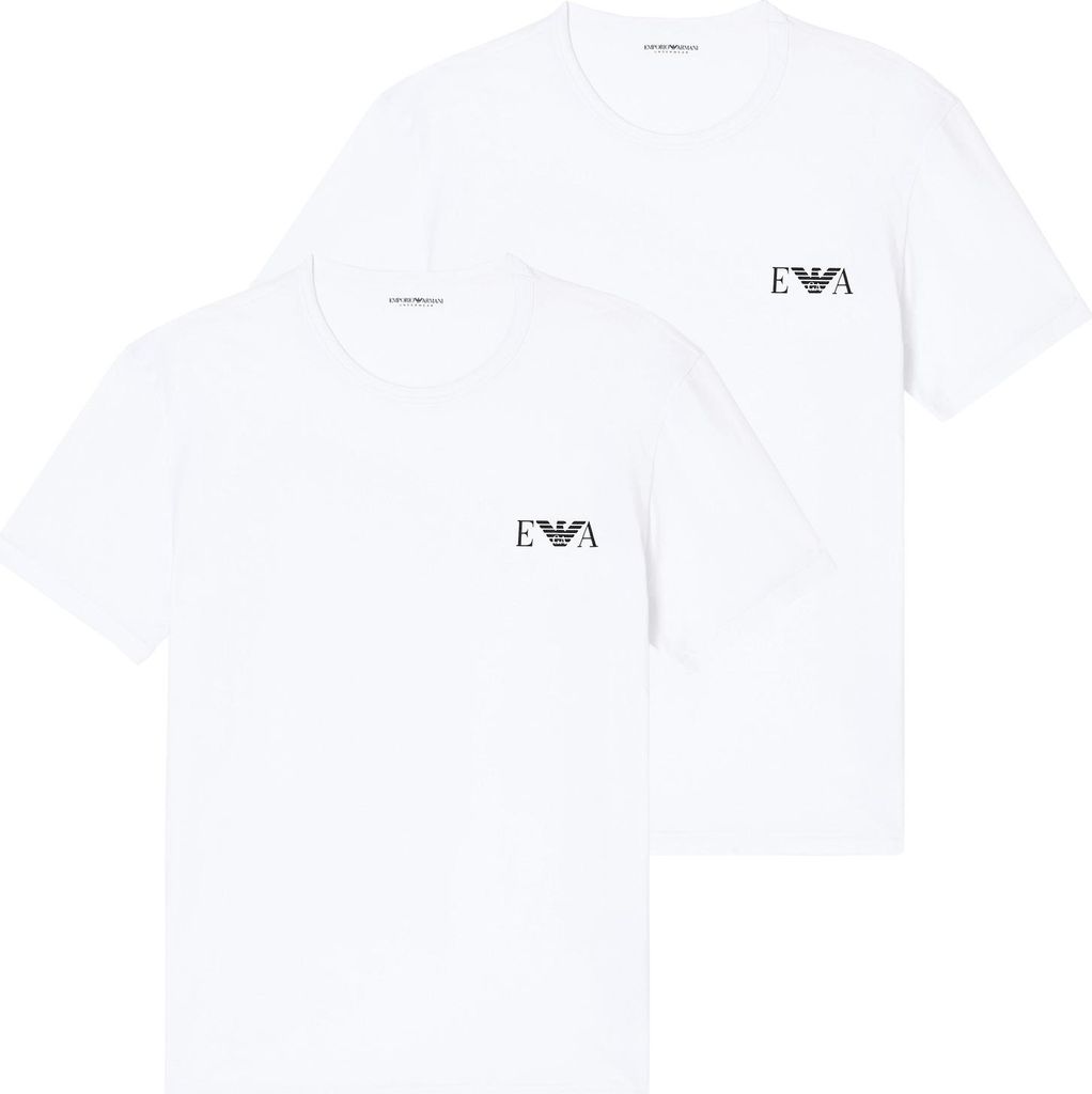 Emporio Armani Herren T-Shirt 2er Pack | Baumwolle & Produktbild 