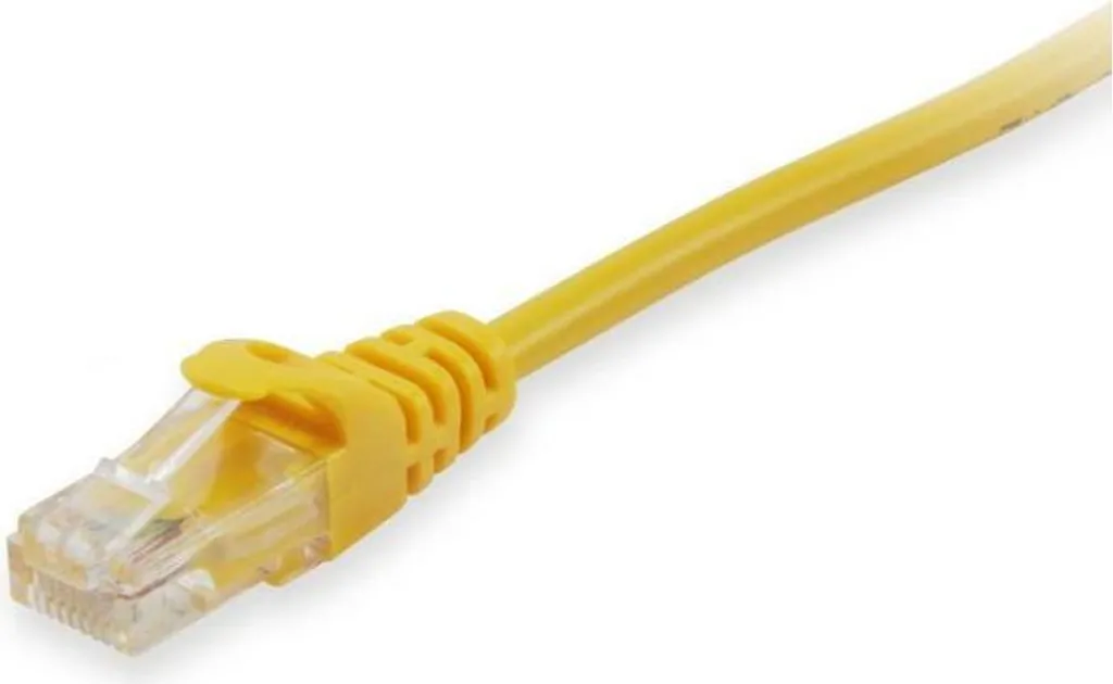 Cavo LAN Equip 603062 Cat 6A U/UTP 1m Giallo LSZH per Domotica 10G