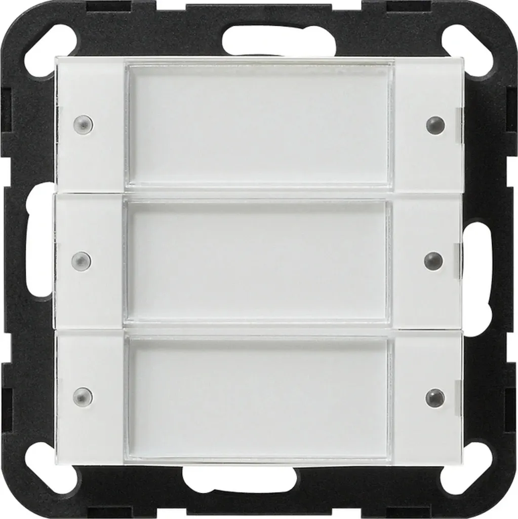 Capteur tactile Gira 2 triple 24V système 55 blanc pur | 1 pièce