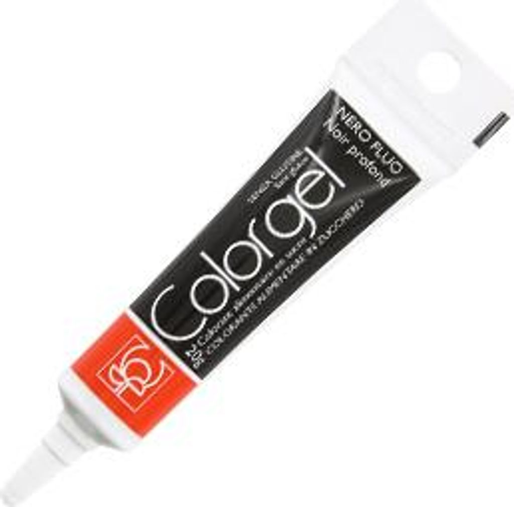 Barwnik w żelu Fluo Black Czarny Colorgel Nero Fluo 20g - Zdjęcie produktu