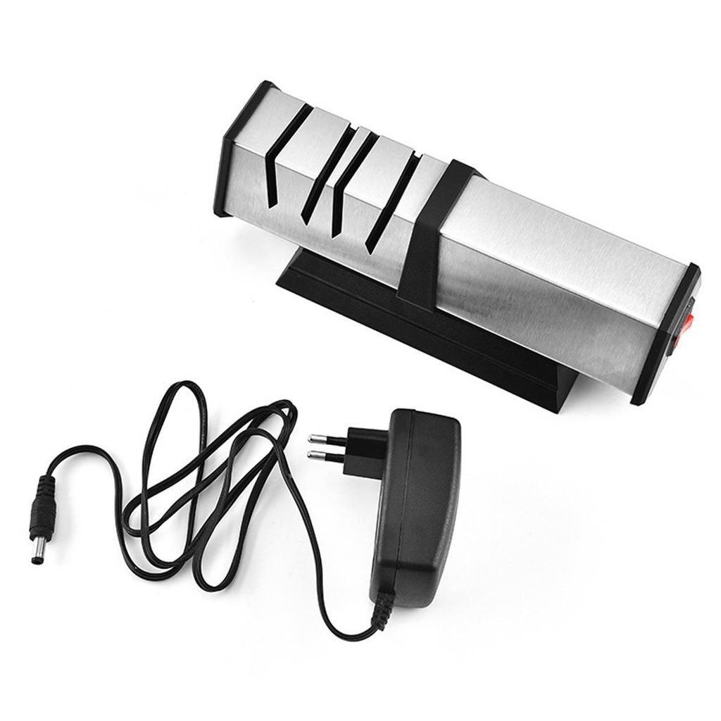 Küchen Messerschärfer elektrisch 150W, einfach & sicher Messer schleifen für Zuhause, geeignet für Edelstahl & Keramik Messer