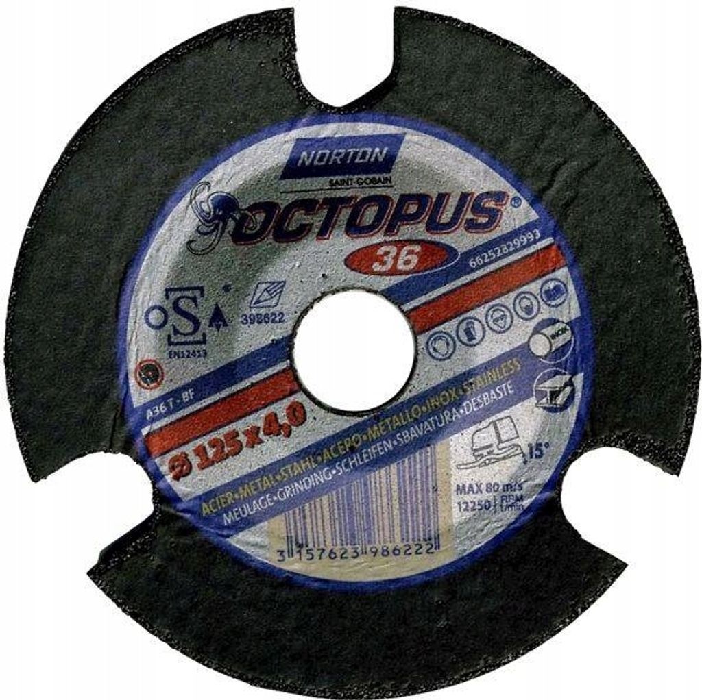 Norton tarcza.szlif 125mm p36 octopus Immagine del prodotto 
