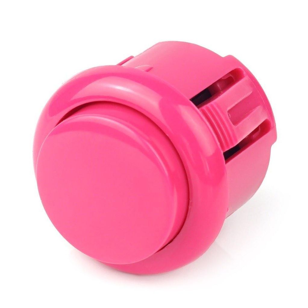 Mini Arcade Button, 24mm - Farbe: pink